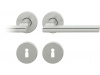 FSB Kování FSB 72 1035 objektové Eloxovaný hliník, klika / klika, Obyčejný klíč, Kulatá rozeta standardní, Levé provedení