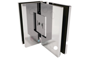 Pant pro sprchové dveře LEA - sklo/sklo 90°, chrom/nerez