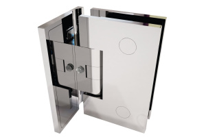Pant pro sprchové dveře LEA - zeď/sklo 90°, rohový, chrom/nerez