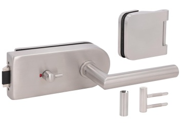 Sada kování pro skleněné dveře Südmetall Rom, nerez