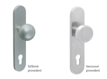 Vnější štít s koulí k panikové hrazdě GLOBAL