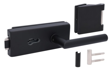 Sada kování pro skleněné dveře Südmetall Siena, černá
