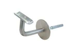 Držák zábradlí nerez/černá, pro průměr 42,4 mm do zdi