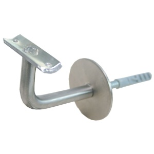 Držák zábradlí nerez/černá, pro průměr 42,4 mm do zdi