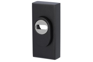 Ochranná rozeta Südmetall rectangle PZ, černá struktura