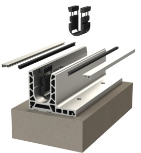 SABCO Profil 7018L - kotvící profil 10 kN pro skleněné zábradlí