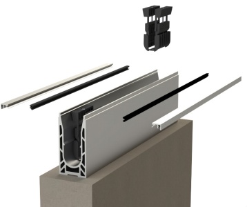 SABCO Profil 8050 3kN - kotvící profil pro skleněné zábradlí