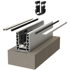 SABCO Profil 7018 - kotvící profil 10 kN pro skleněné zábradlí
