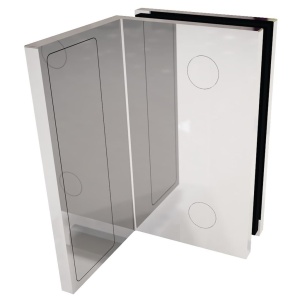 LEA - rohový úchyt, zeď/sklo 90°