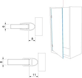 Těsnící profil pro sklo č. 13, délka až 2500 mm