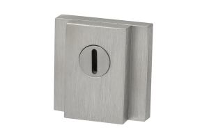 Bezpečnostní rozeta nerez, hranatá, 4. bezpečnostní třída