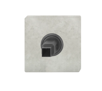 FSB ASL 12 1703 - Samostatná rozeta pod kliku, čtvercová