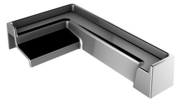 Profil - proti přetečení vody, koncovka pravá, dlouhá