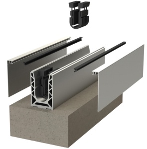 SABCO Profil 7019 - kotvící profil 10 kN pro skleněné zábradlí
