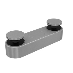 Bodový úchyt pro sklo, stavitelný 3D, nerez/černá