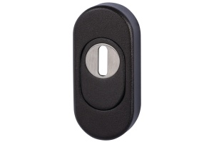 Ochranná rozeta Südmetall oval ZA, černá/antracit