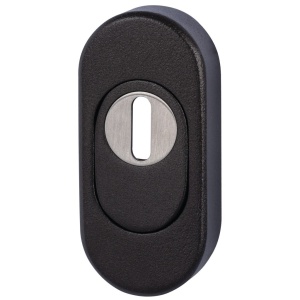 Ochranná rozeta Südmetall oval ZA, černá/antracit