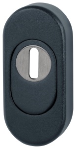 Ochranná rozeta Südmetall oval ZA, černá/antracit