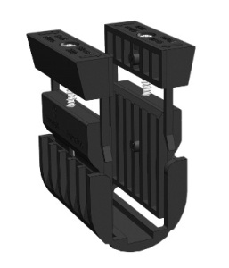 Klín pro sklo do profilu SABCO, oboustranná montáž, stavitelný