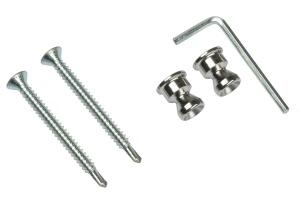 Skryté, jednostranné upevnění madel Südmetall ECO (dřevo, plast, hliník)