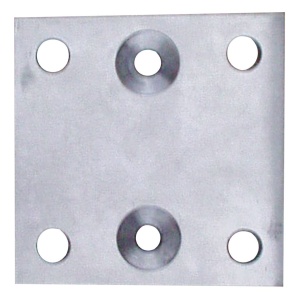 Upevňovací destička na zábradlí na zeď, nerez