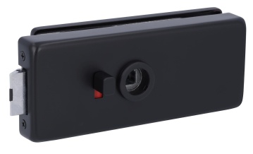 Štítek pro skleněné dveře Südmetall Palma II WC, nerez/černá