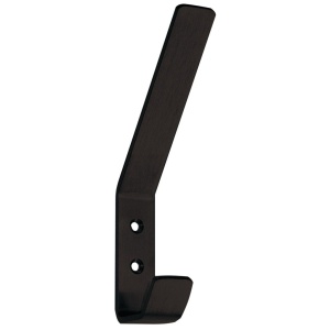 Háček na oděvy dlouhý, černá matná