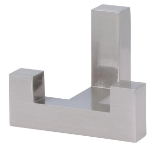 Věšák na oděvy Südmetall hranatý 2, černá/stříbrná