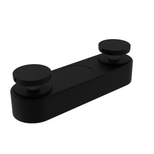 Bodový úchyt pro sklo, stavitelný 3D, nerez/černá