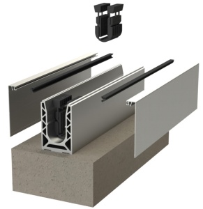 SABCO Profil 7010 - kotvící profil 6kN pro skleněné zábradlí