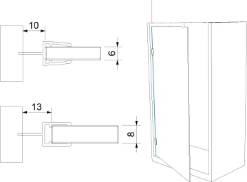 Těsnící profil pro sklo č. 1