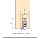 Automatická těsnící lišta Planet FT RD, 48 dB, standardní