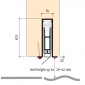 Automatická těsnící lišta Planet GH RD, 45 dB, výška těsnění až 42 mm, standardní