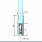 Automatická těsnící lišta Planet KG-F10, úzký 48 dB, standardní