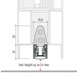 Automatická těsnící lišta Planet MF RD, 50 dB, standardní