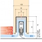 Automatická těsnící lišta Planet MinE-V, 23 dB, ventilace, bezfalc, standardní