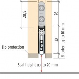 Automatická těsnící lišta Planet US RD, 48 dB, standardní