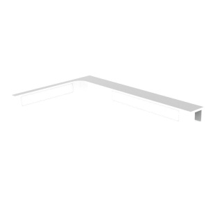 Stabilizační úhel pro sprchové zástěny, chrom / černá / bílá