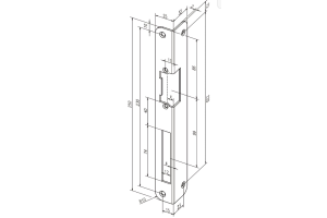 Lišta pro dveřní otvírače effeff 32440