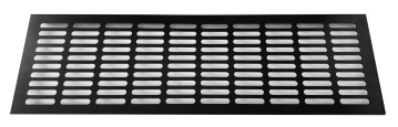 Černá větrací mřížka Südmetall 500x150 mm