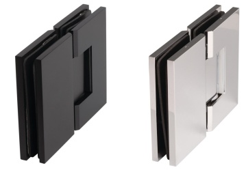 Pant pro sprchové dveře ECONOMY - sklo/sklo 180°, černá/chrom