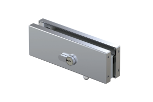 VERTO LQ100E 30 - zámek pro sklo, zamykání do podlahy