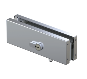 VERTO LQ100E 30 - zámek pro sklo, zamykání do podlahy