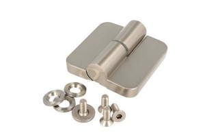 Dveřní pant samozavírací pro sanitární příčky, nerez vzhled Nr.5