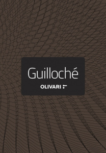 Brožura Olivari Guilloché, klika jako šperk, anglicky/italsky