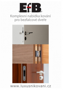 Brožura s kováním pro bezfalcové dveře, česky