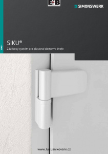 Brožura Simonswerk Siku 3D pro plastové dveře, česky