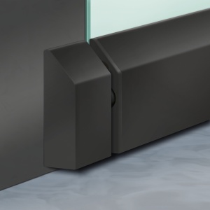 Doraz pro lišty Planet Planet KG-A/-S, úzký, černá