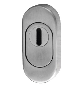 Ochranná rozeta Südmetall Oval ZA s překrytím, nerez