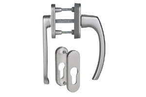 Klika na balkónové dveře, oboustranná Südmetall Angelika Oval s nízkou klikou